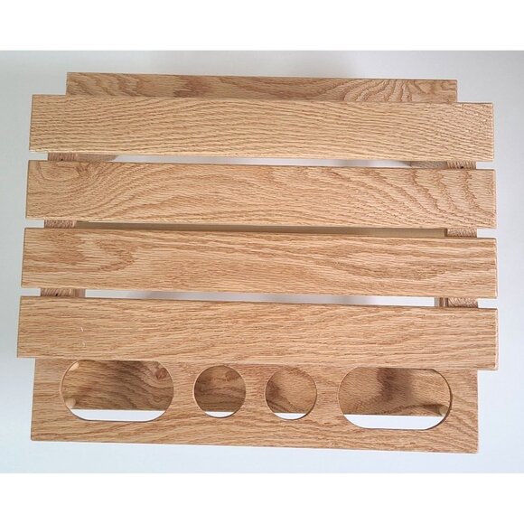 Wood Condiment Caddy Hand Made One Of A Kind W/ Paper Towel Holder - Picture 2 of 16